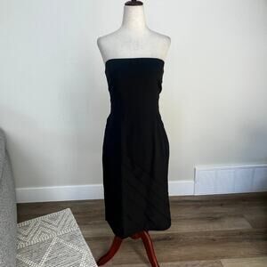 LES COPAINS Women's Strapless Midi Dress Size 42